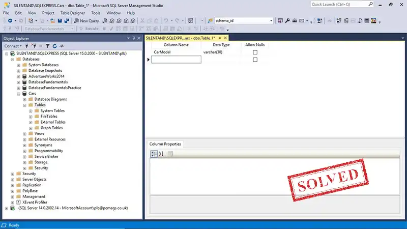 Creating a GUI for SQL Database
