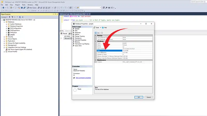 How to Check Database Size in SQL Server