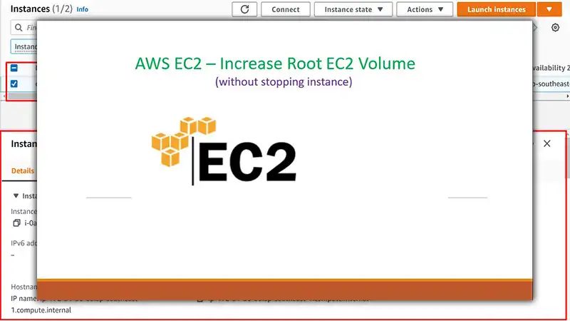 How to Increase Root Volume in AWS EC2