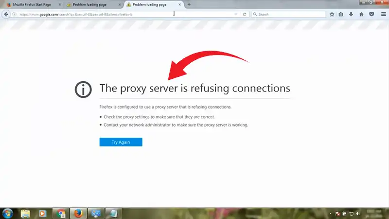 The Proxy Server Is Refusing Connections Tor