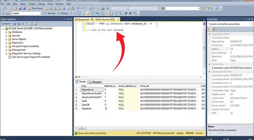 how to get list of users in sql server database