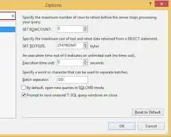 Access the Options Dialog Box