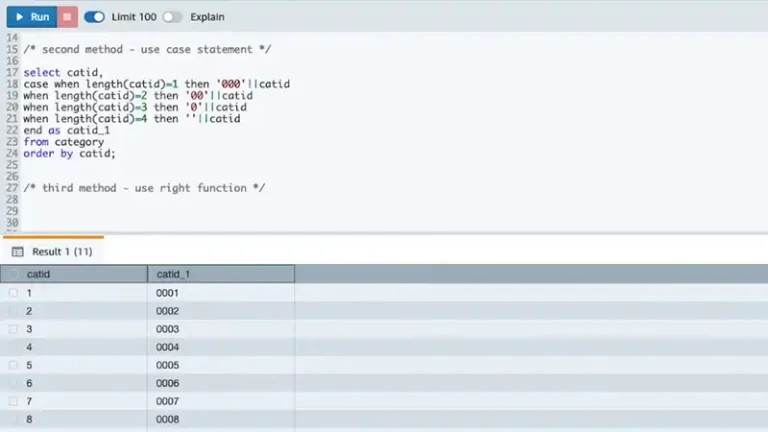 How to Add Leading Zeros in SQL | 4 Methods and More