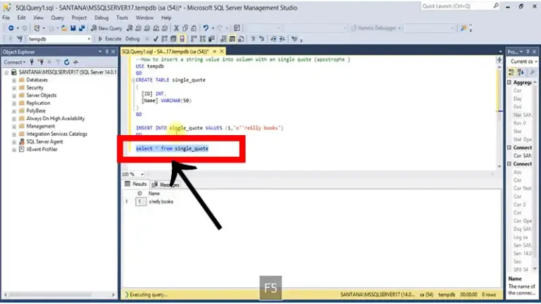 How to Insert a Single Quote in SQL | A Quick Guide