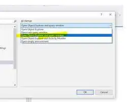 Opening a New Query Editor Window