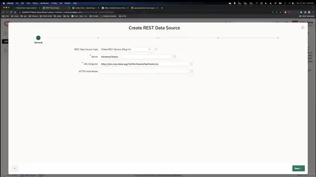 REST Data Source type