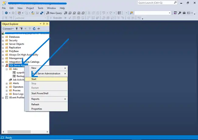 Start SQL Server Agent