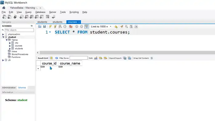 TRUNCATE TABLE statement