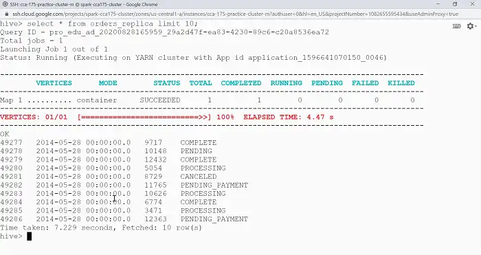 tables using the following code snippet