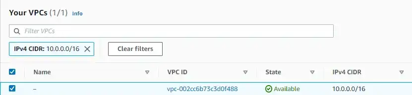 Define a VPC