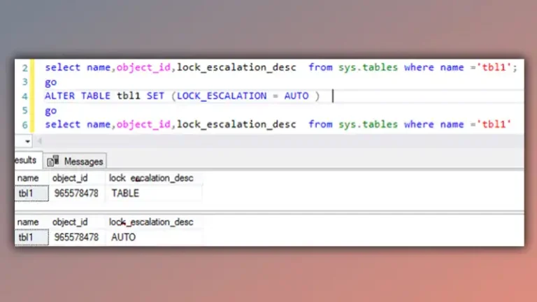 What Is Lock Escalation in SQL Server | Explained