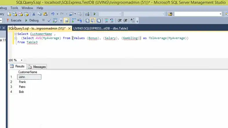 How to Calculate the Average of Multiple Rows in SQL