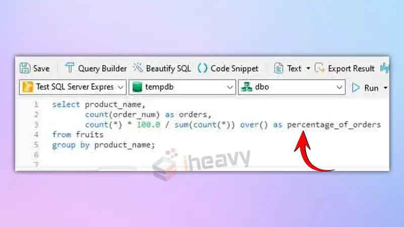 How To Add Percentage Symbol In SQL Query