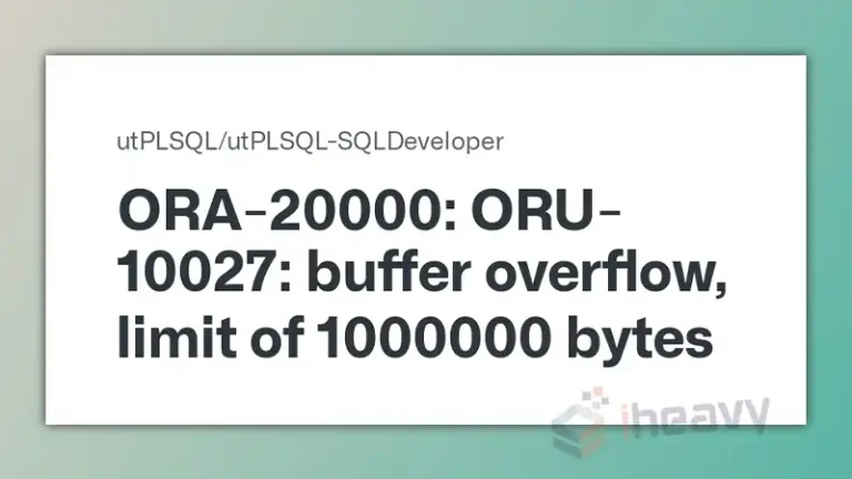 How To Fix ORA 20000? | A Guide