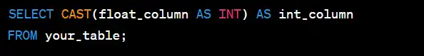 Guide To Convert From Float To INT In SQL - iheavy