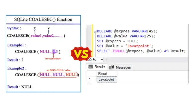COALESCE vs ISNULL | Choosing the Right Function for Handling NULL Values
