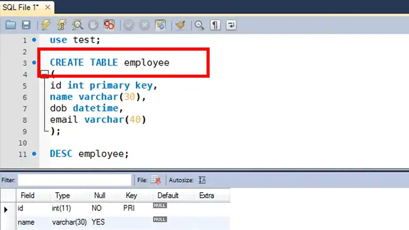 Creating Tables Safely with SQL