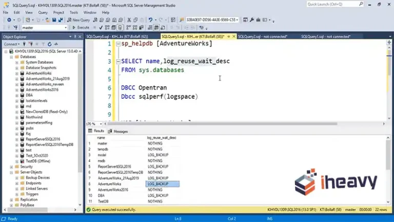 Understanding SQL Server Database Transaction Log Usage | Explained