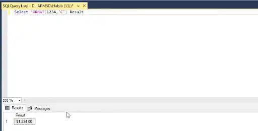 Basic Formatting: SQL Format Currency with Commas