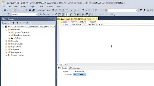 SQL Format Currency: Decimal Places