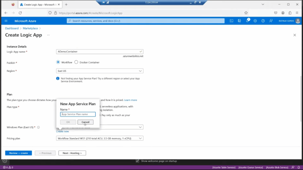 Configure the necessary details