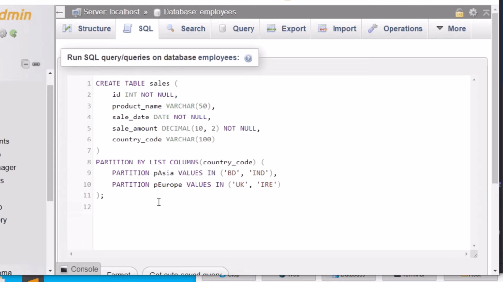 2. List Partitioning