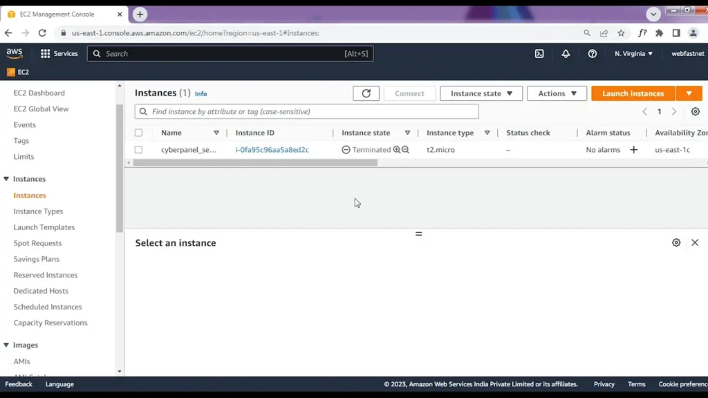 Terminate the EC2 instance