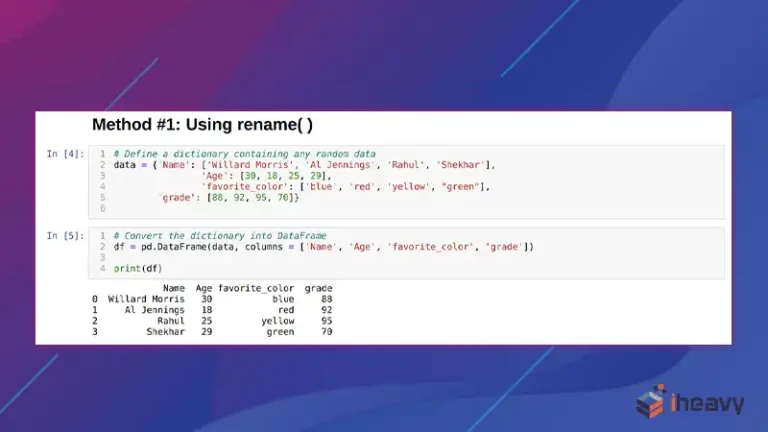 How to Change Column Name in Pandas