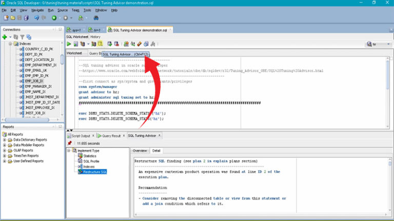 How to Run SQL Tuning Advisor in Oracle 19C Manually