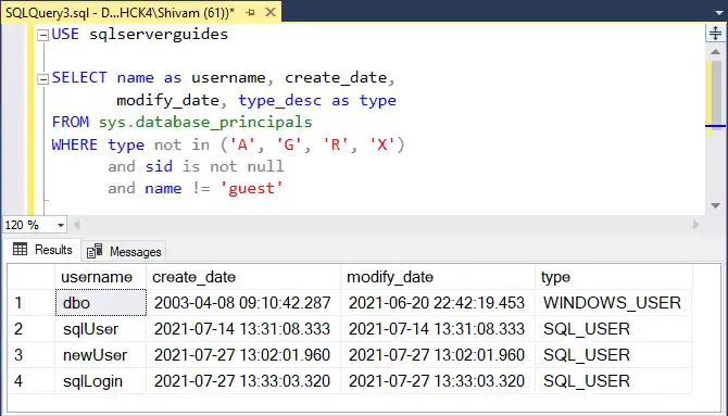 how-to-get-list-of-users-in-sql-server-database